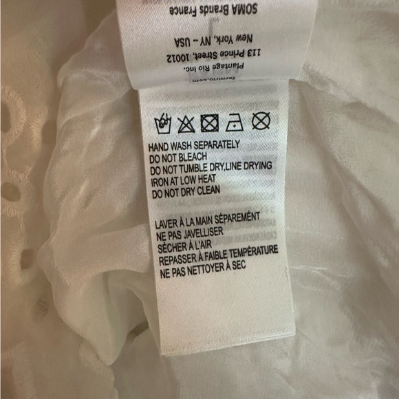 NWT FARM Rio White Ruffled Mini Dress - Picture 12 of 14